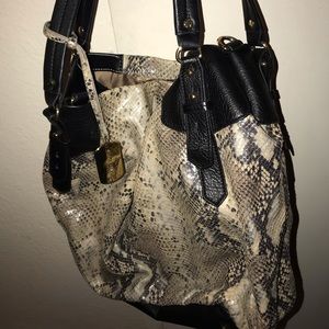 Vince camuto Maria snake embossed tote